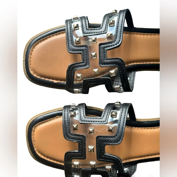 PIERRE DUMAS EMPRESS-20 SANDAL IN BLACK SIZE 10 - Picture 4 of 7